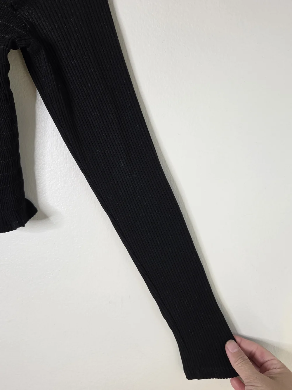 Reformation Jeans Sable Smocked Crop Top